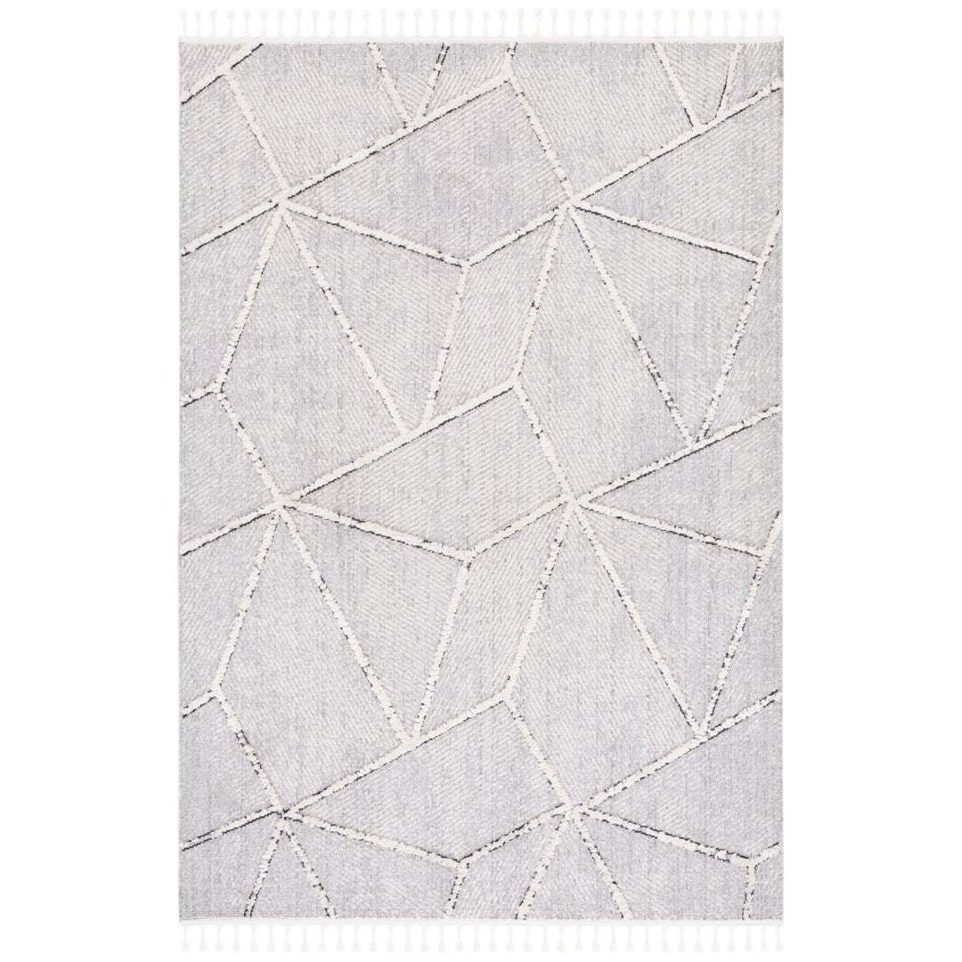 SAFAVIEH Marrakesh Collection MRK552F Grey / Ivory Rug Image 1