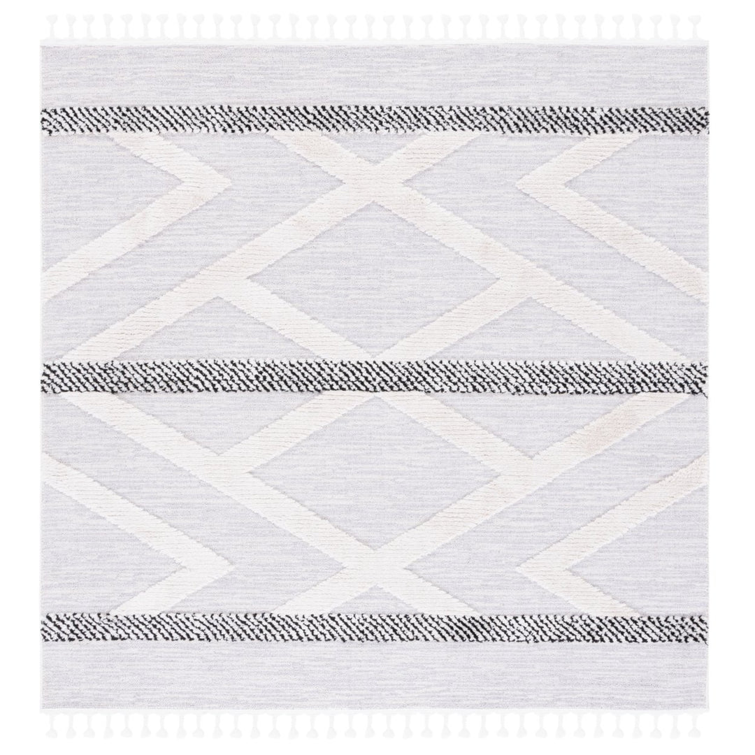 SAFAVIEH Marrakesh Collection MRK564F Grey / Ivory Rug Image 1