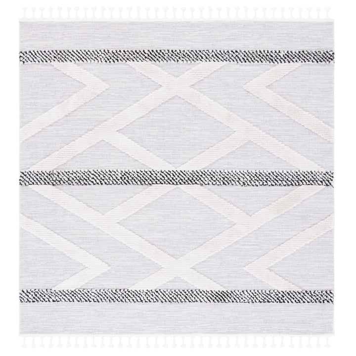 SAFAVIEH Marrakesh Collection MRK564F Grey / Ivory Rug Image 1