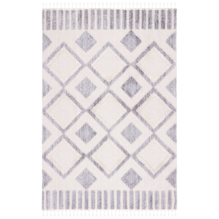 SAFAVIEH Marrakesh Collection MRK560A Ivory / Grey Rug Image 1