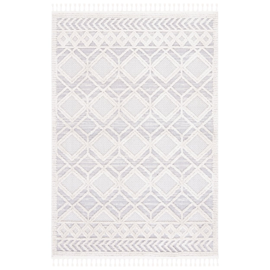 SAFAVIEH Marrakesh Collection MRK566B Beige / Grey Rug Image 1