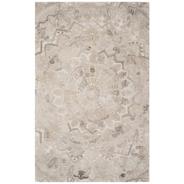 SAFAVIEH Marquee MRQ110B Handmade Beige / Ivory Rug Image 1