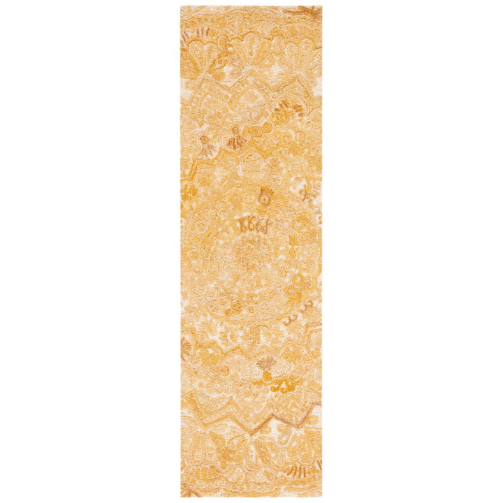 SAFAVIEH Marquee MRQ110E Handmade Yellow / Ivory Rug Image 1