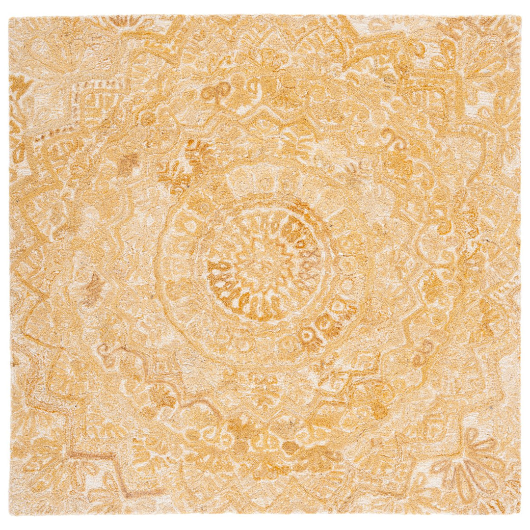 SAFAVIEH Marquee MRQ110E Handmade Yellow / Ivory Rug Image 1