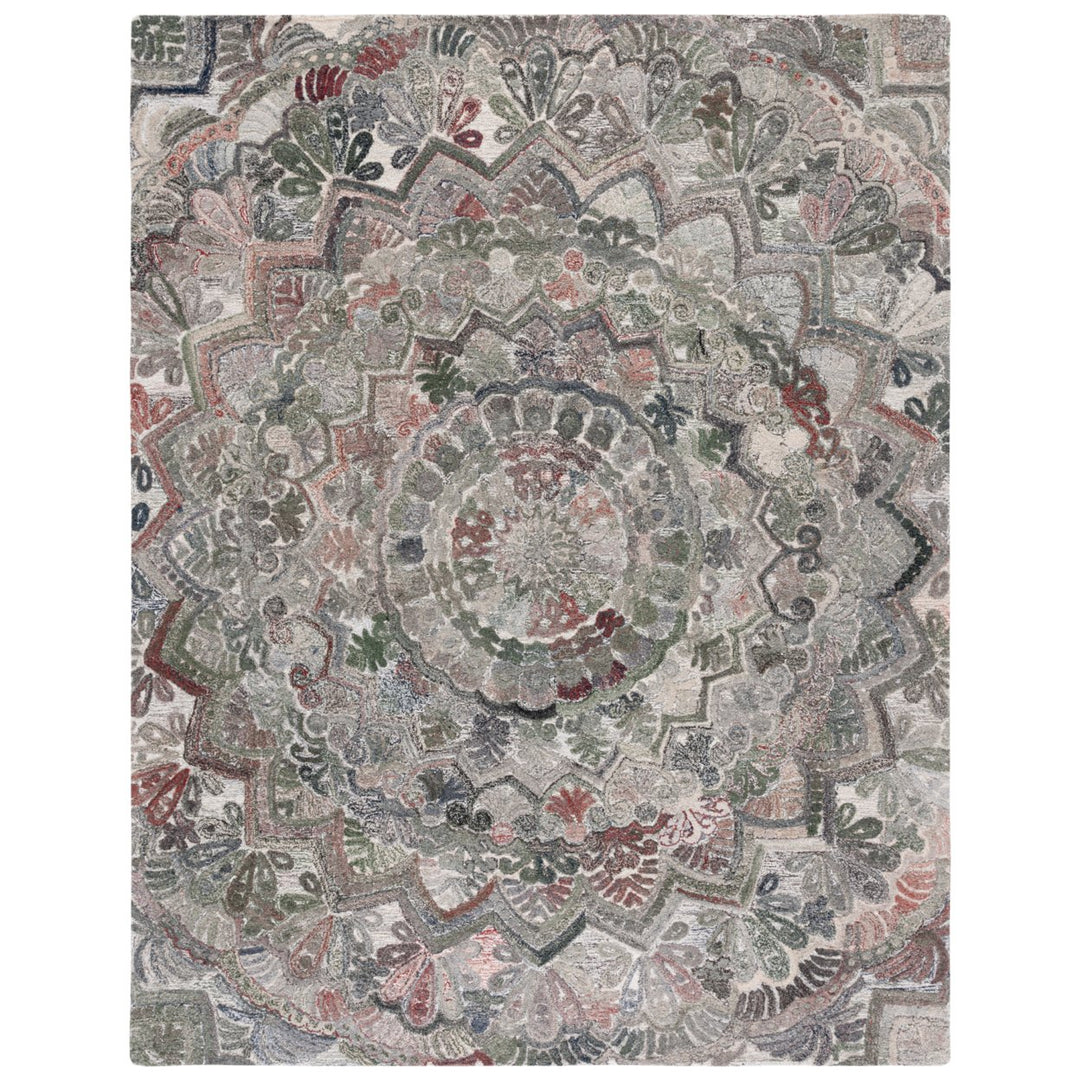 SAFAVIEH Marquee MRQ110A Handmade Grey / Multi Rug Image 1