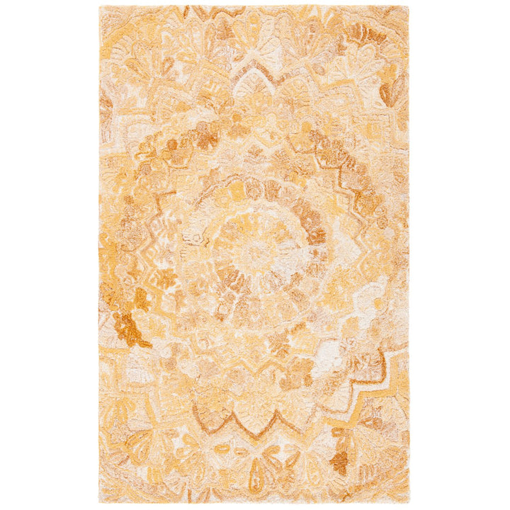 SAFAVIEH Marquee MRQ110E Handmade Yellow / Ivory Rug Image 1