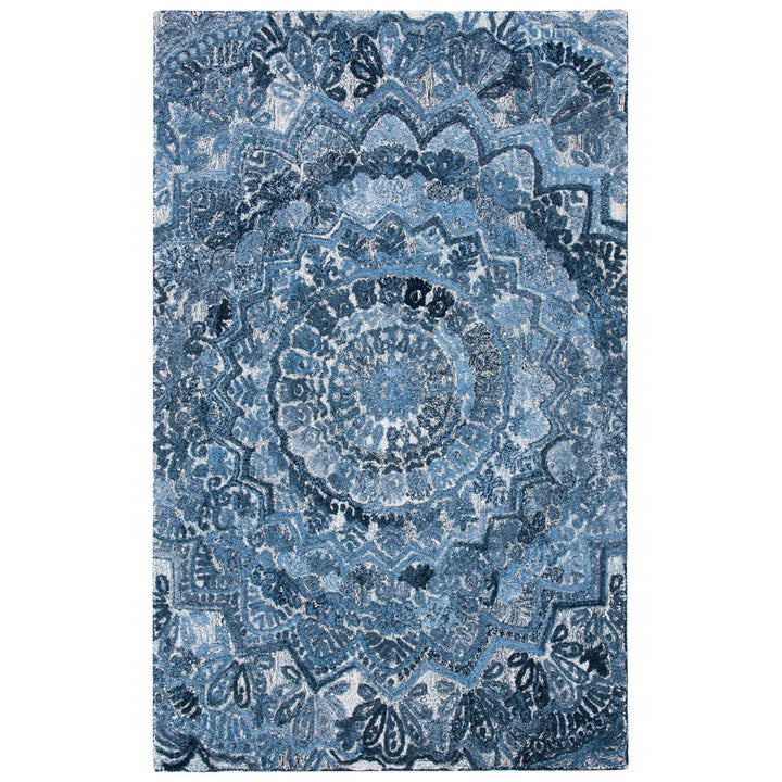 SAFAVIEH Marquee MRQ110N Handmade Blue / Grey Rug Image 1