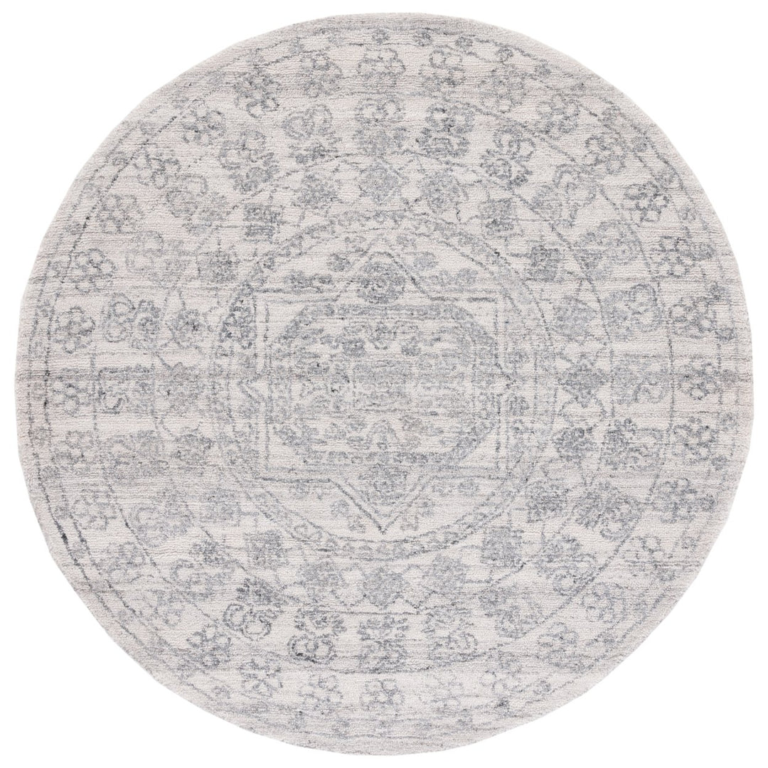 SAFAVIEH Marquee MRQ111A Handmade Ivory / Grey Rug Image 1