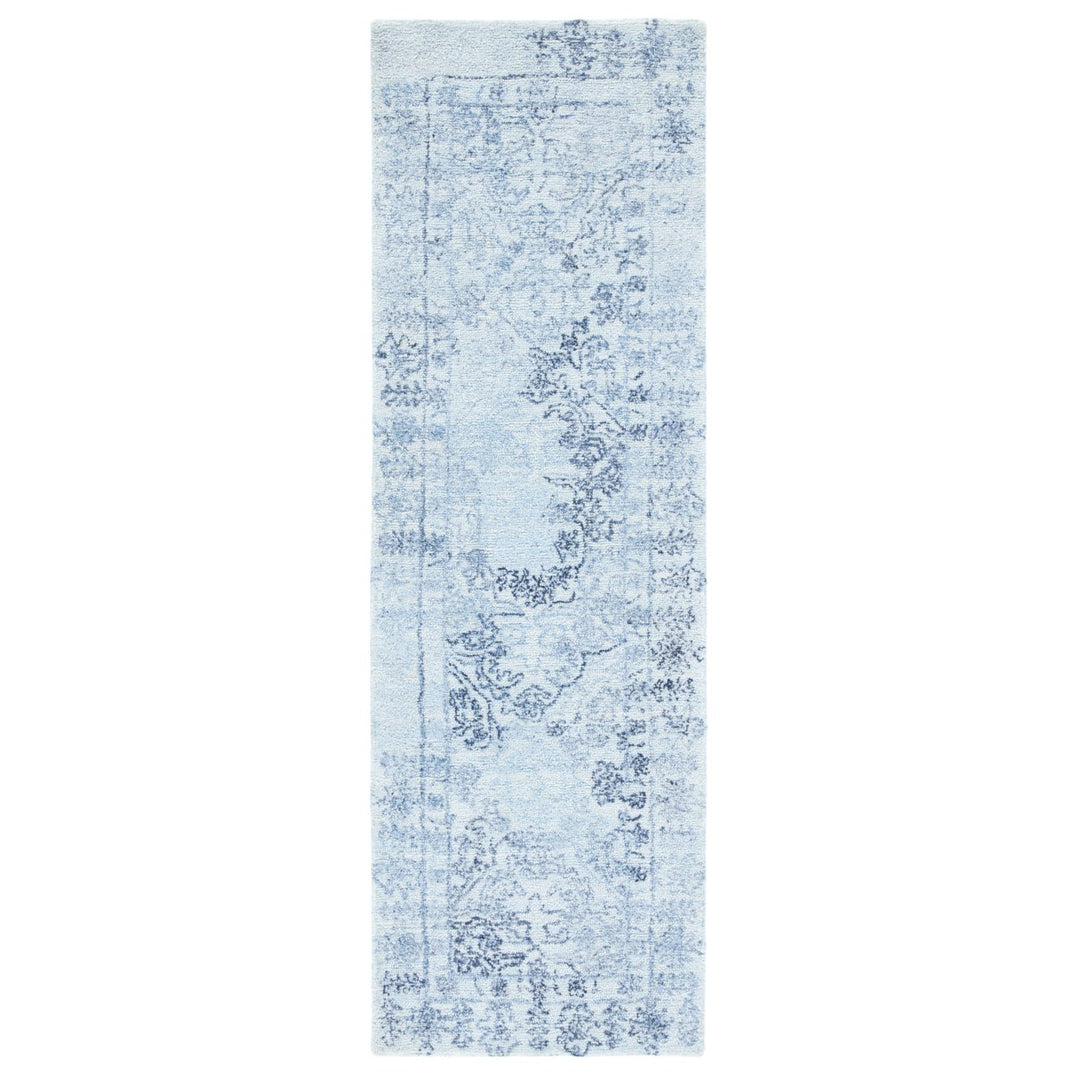 SAFAVIEH Marquee MRQ112J Handmade Light Blue / Navy Rug Image 1