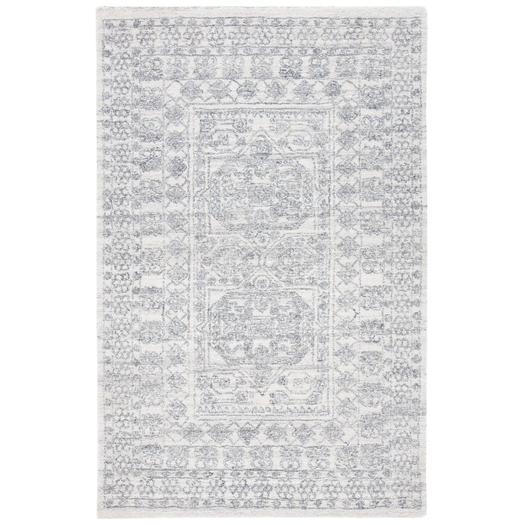 SAFAVIEH Marquee MRQ111A Handmade Ivory / Grey Rug Image 1