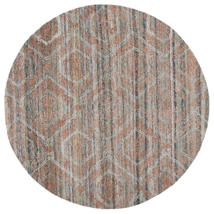 SAFAVIEH Marquee MRQ114Y Handmade Grey / Rust Rug Image 1