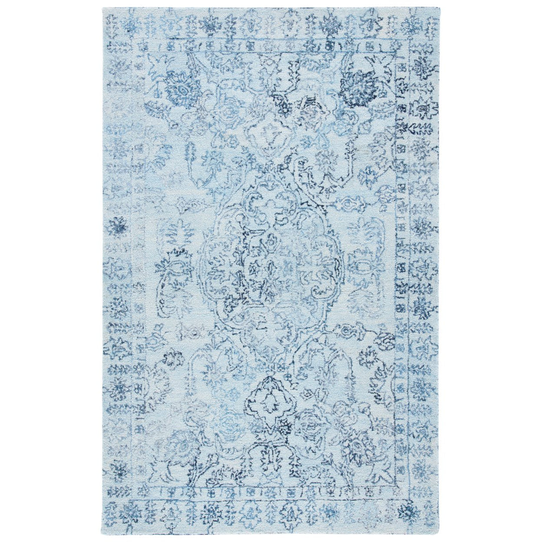 SAFAVIEH Marquee MRQ112J Handmade Light Blue / Navy Rug Image 1