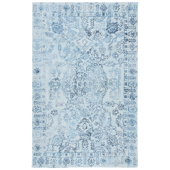 SAFAVIEH Marquee MRQ112J Handmade Light Blue / Navy Rug Image 10