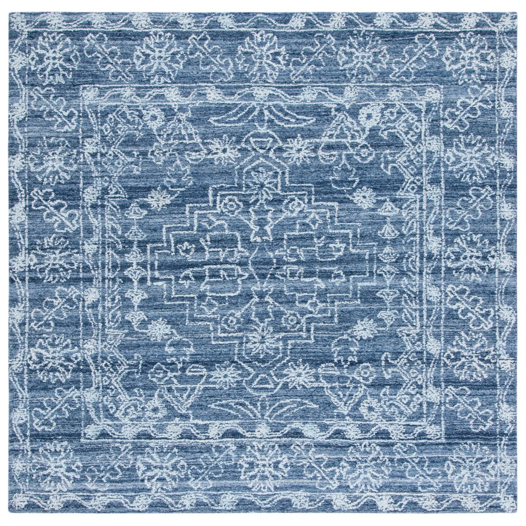 SAFAVIEH Marquee Collection MRQ115N Handmade Navy Rug Image 1