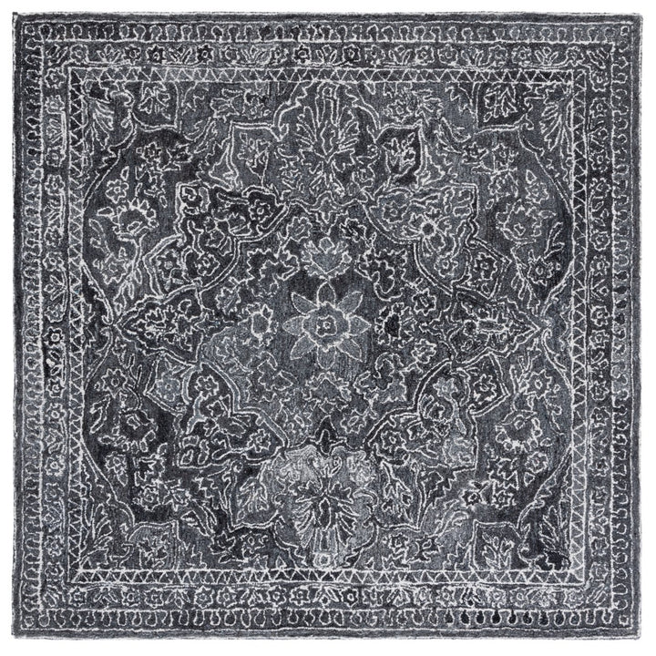 SAFAVIEH Marquee MRQ117Z Handmade Black / Ivory Rug Image 1