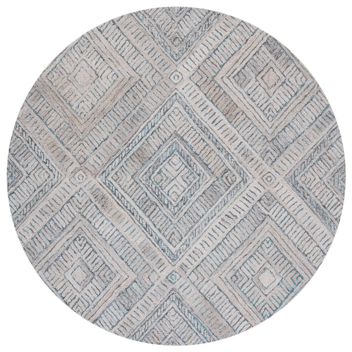 SAFAVIEH Marquee MRQ119K Handmade Turquoise / Beige Rug Image 1