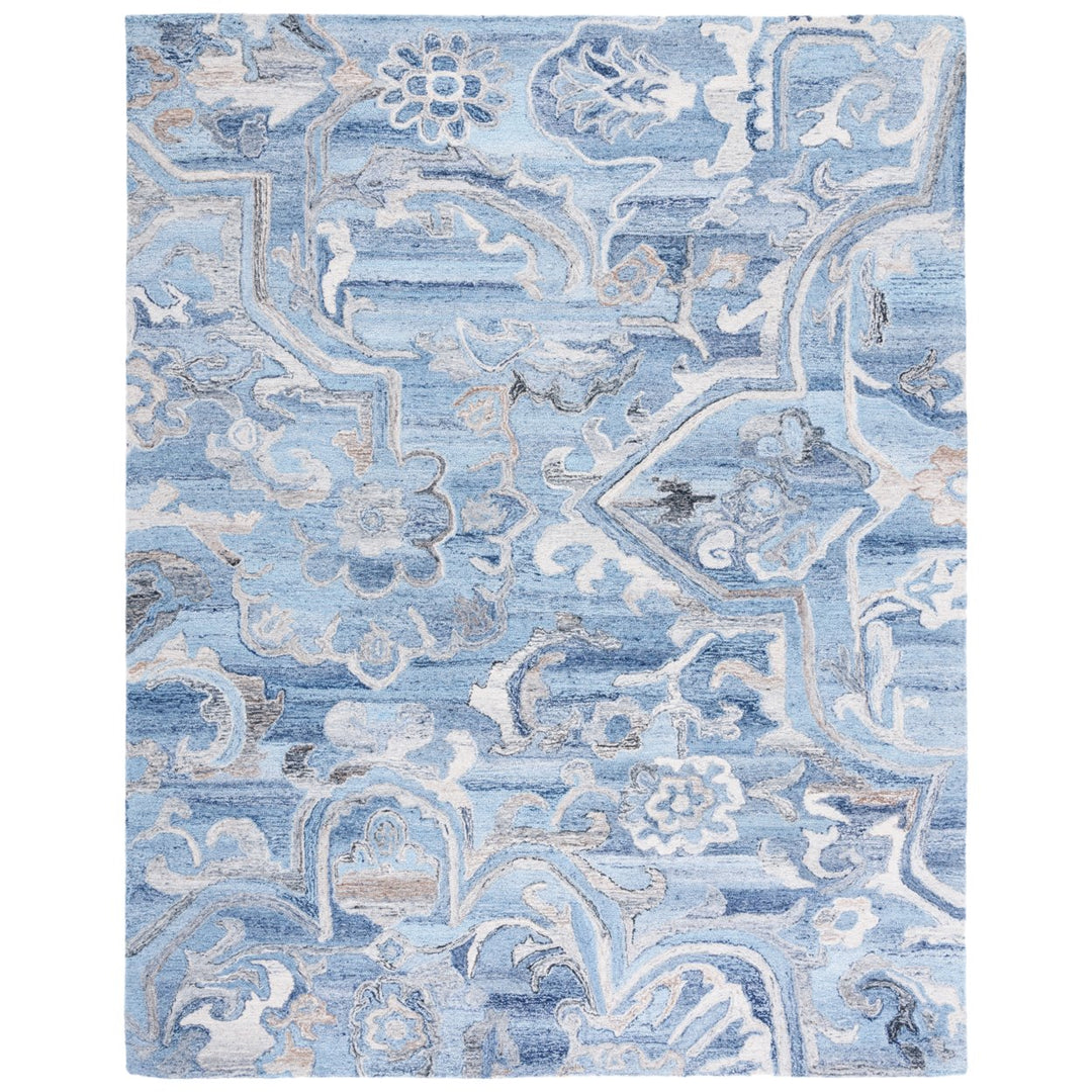 SAFAVIEH Marquee MRQ116M Handmade Blue / Grey Rug Image 1