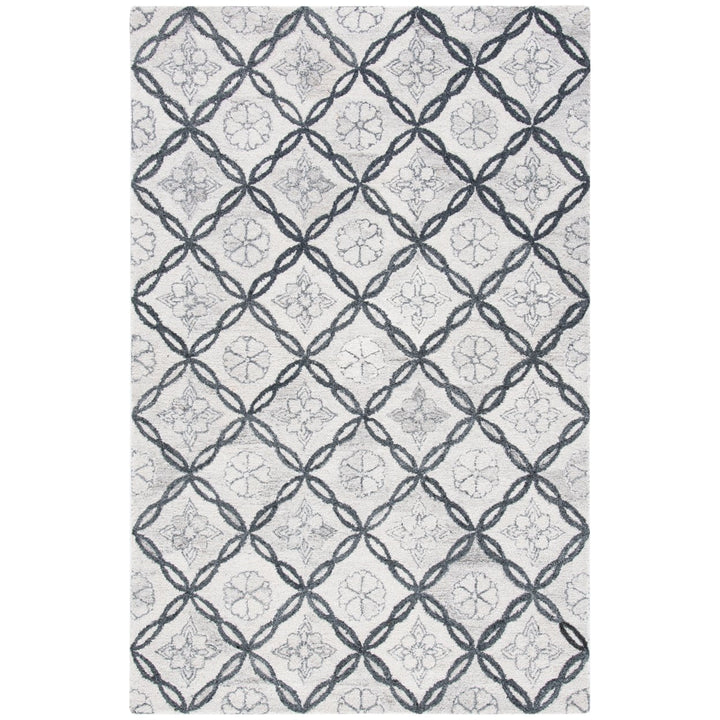 SAFAVIEH Marquee MRQ118A Handmade Ivory / Grey Rug Image 1