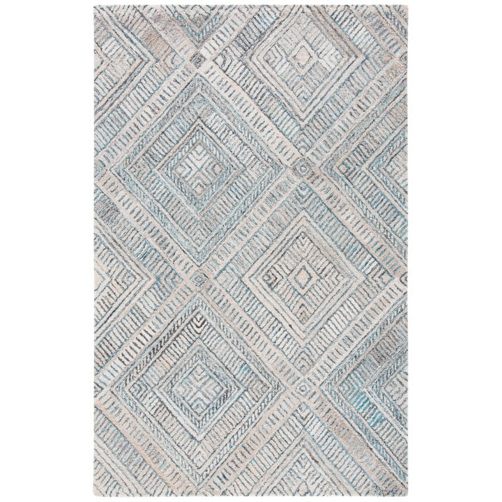 SAFAVIEH Marquee MRQ119K Handmade Turquoise / Beige Rug Image 1