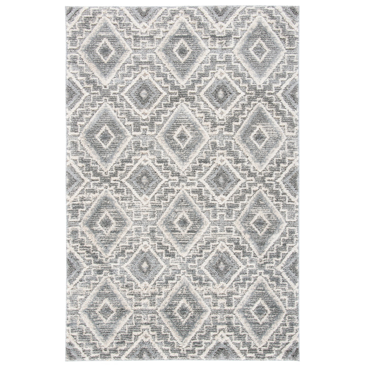 SAFAVIEH Martha Stewart Shag MSR0781H Dark Grey/ Lt Grey Rug Image 2