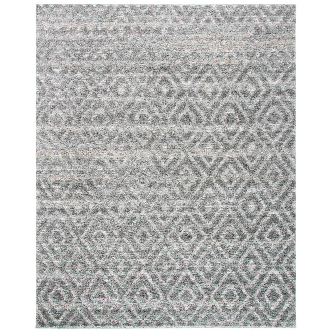 SAFAVIEH Martha Stewart Shag MSR0782H Dark Grey/ Lt Grey Rug Image 1