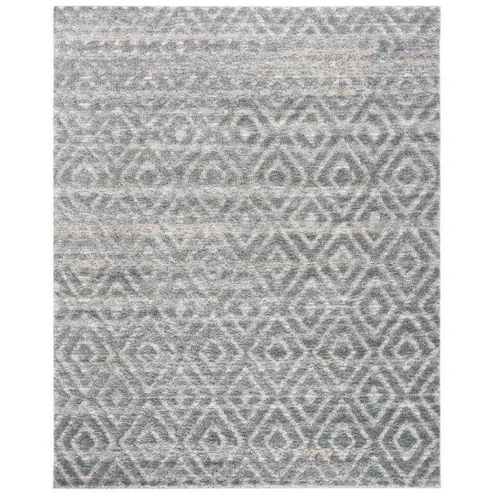 SAFAVIEH Martha Stewart Shag MSR0782H Dark Grey/ Lt Grey Rug Image 1