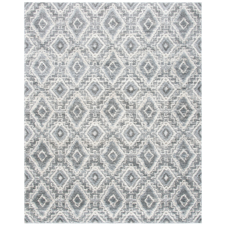 SAFAVIEH Martha Stewart Shag MSR0781H Dark Grey/ Lt Grey Rug Image 6