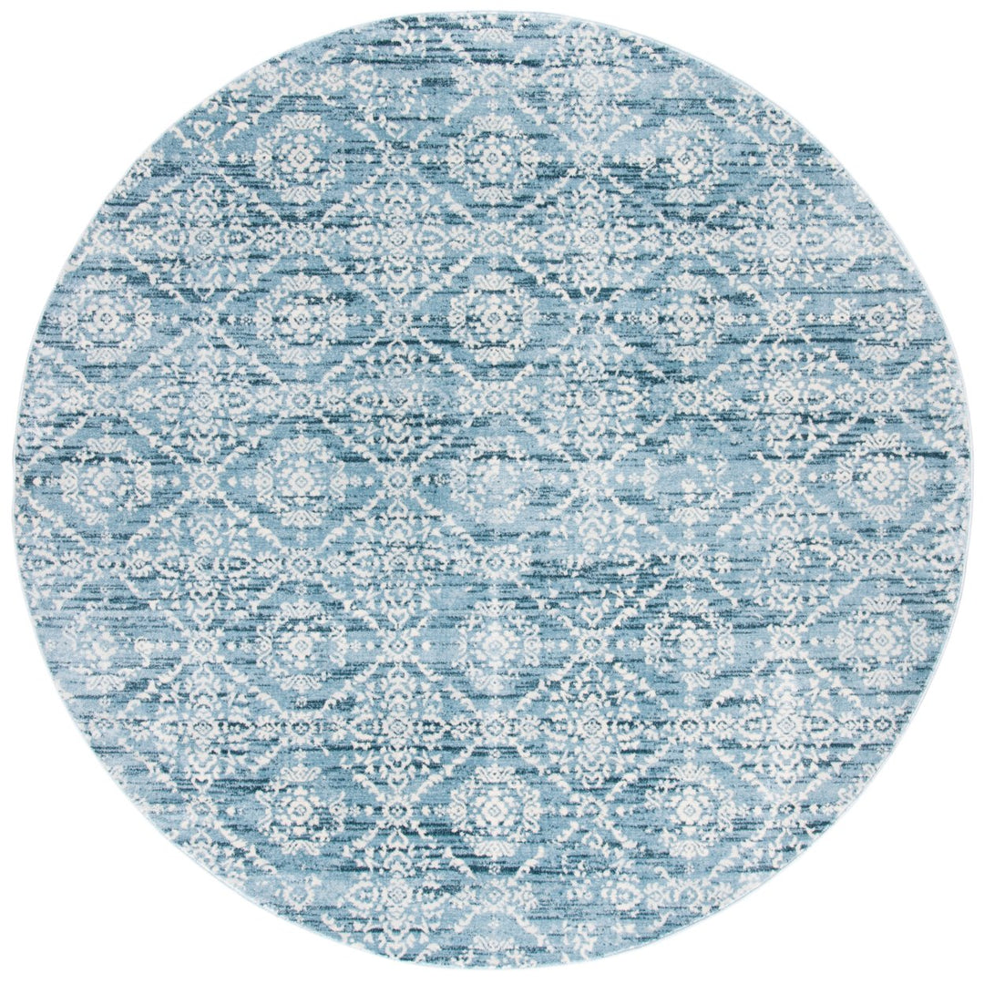 SAFAVIEH Martha Stewart Isabella MSR0953L Denim Blue/ Ivory Rug Image 4