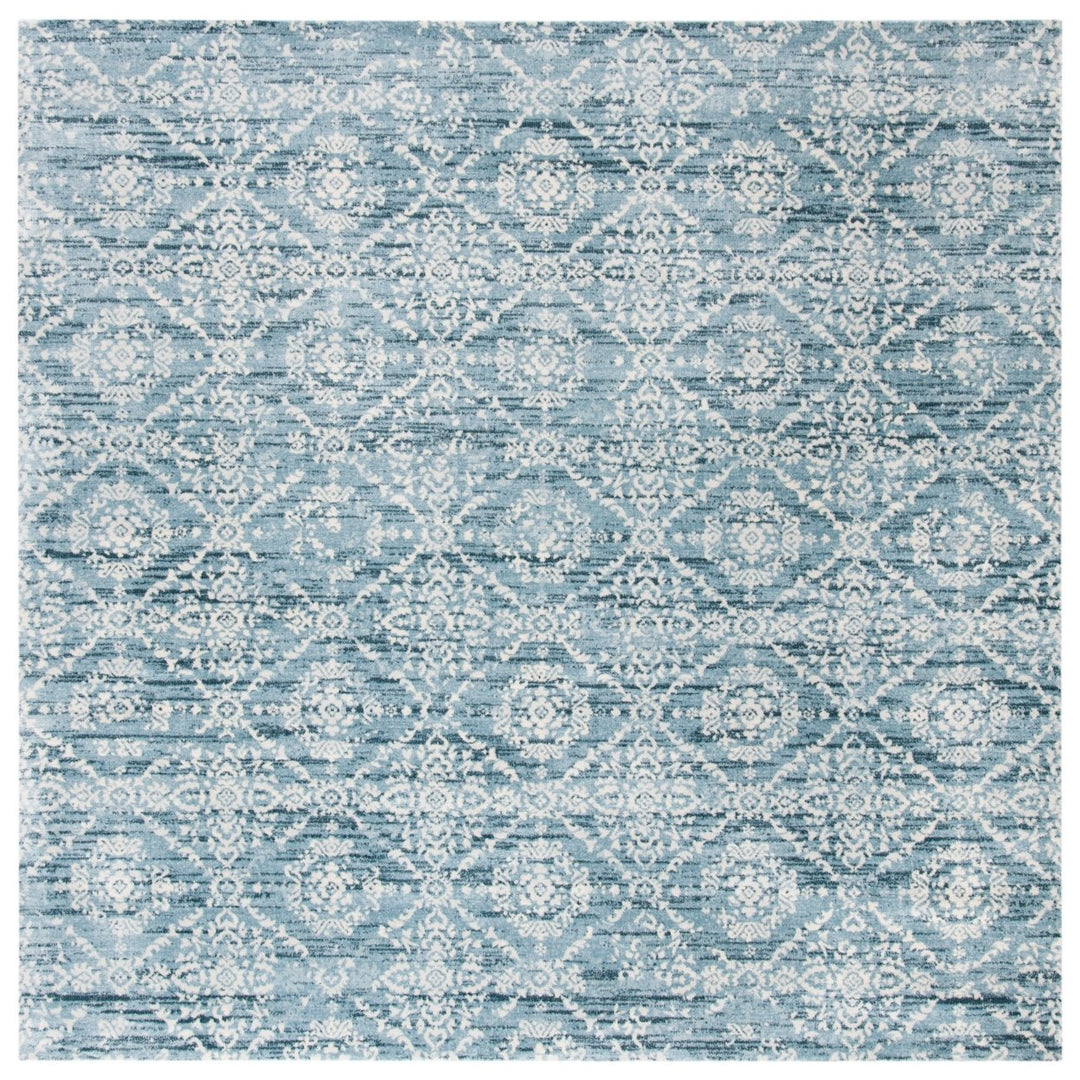 SAFAVIEH Martha Stewart Isabella MSR0953L Denim Blue/ Ivory Rug Image 6