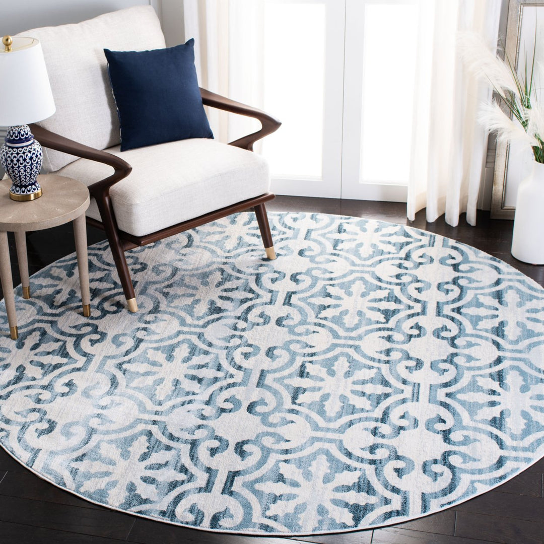 SAFAVIEH Martha Stewart Isabella MSR0956N Navy/Ivory Rug Image 2