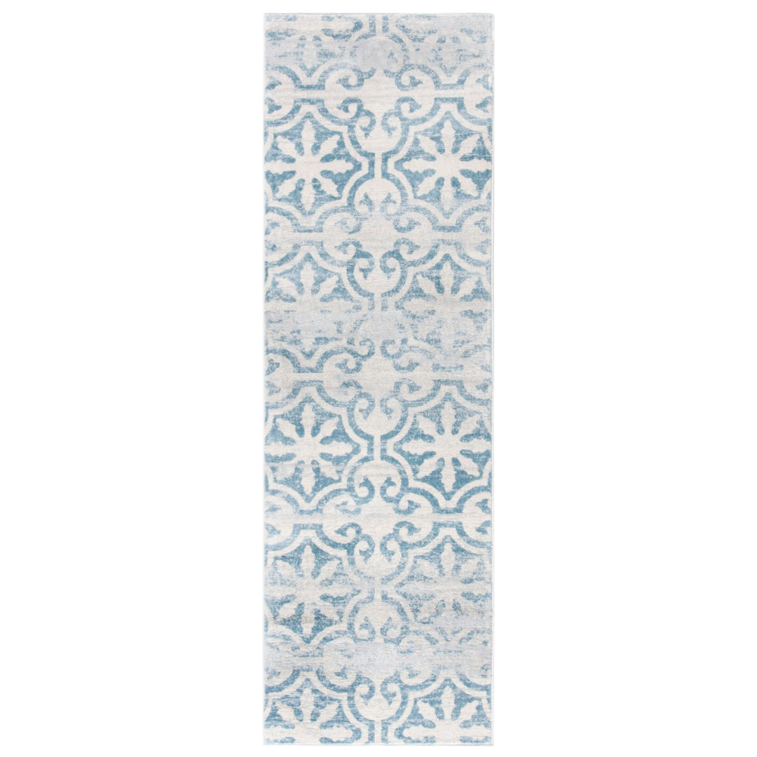 SAFAVIEH Martha Stewart Isabella MSR0956K Turquoise/ Ivory Rug Image 1