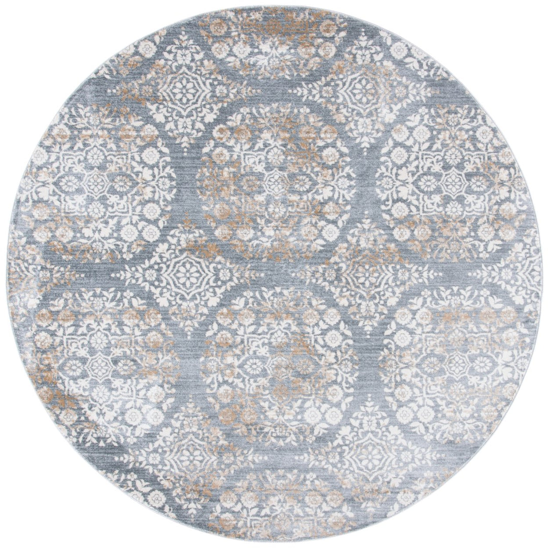 SAFAVIEH Martha Stewart Isabella MSR0958G Silver / Ivory Rug Image 4