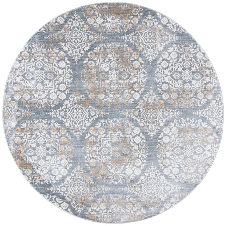 SAFAVIEH Martha Stewart Isabella MSR0958G Silver / Ivory Rug Image 1