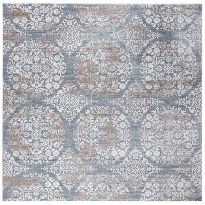 SAFAVIEH Martha Stewart Isabella MSR0958G Silver / Ivory Rug Image 1