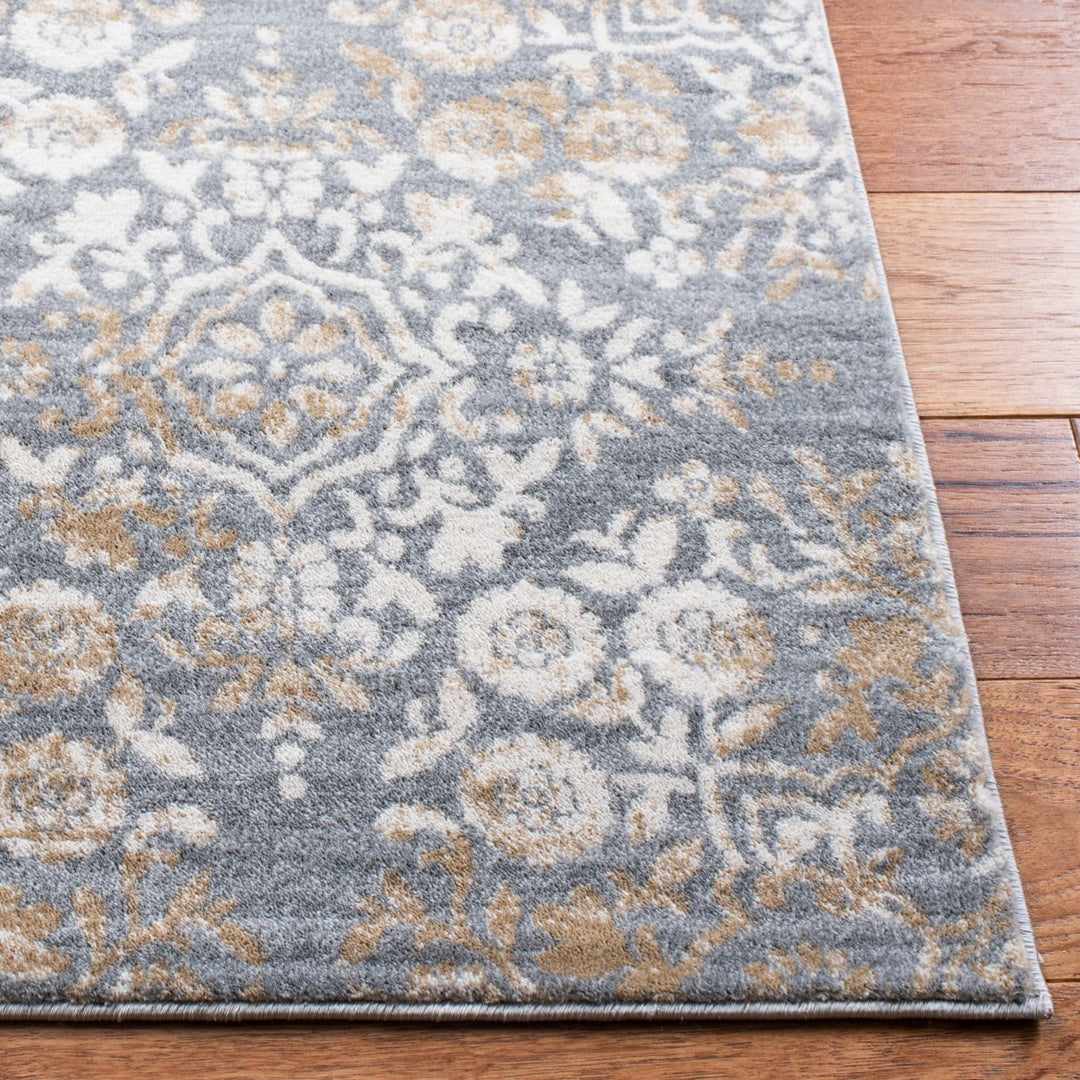 SAFAVIEH Martha Stewart Isabella MSR0958G Silver / Ivory Rug Image 7