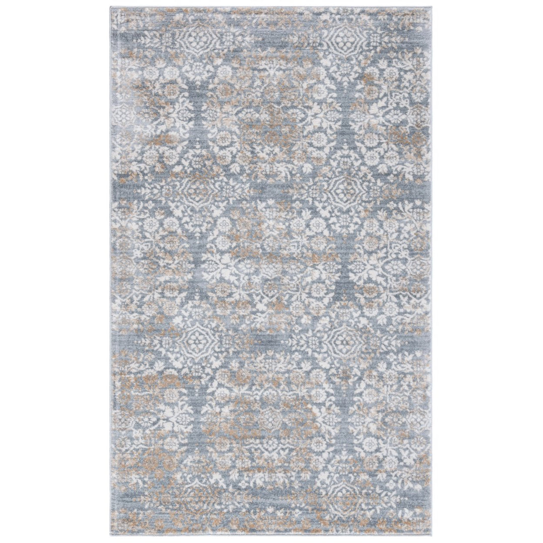 SAFAVIEH Martha Stewart Isabella MSR0958G Silver / Ivory Rug Image 10