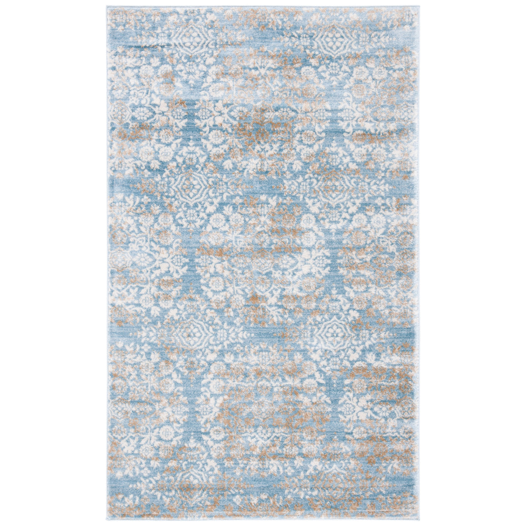 SAFAVIEH Martha Stewart Isabella MSR0958L Denim Blue/ Ivory Rug Image 10