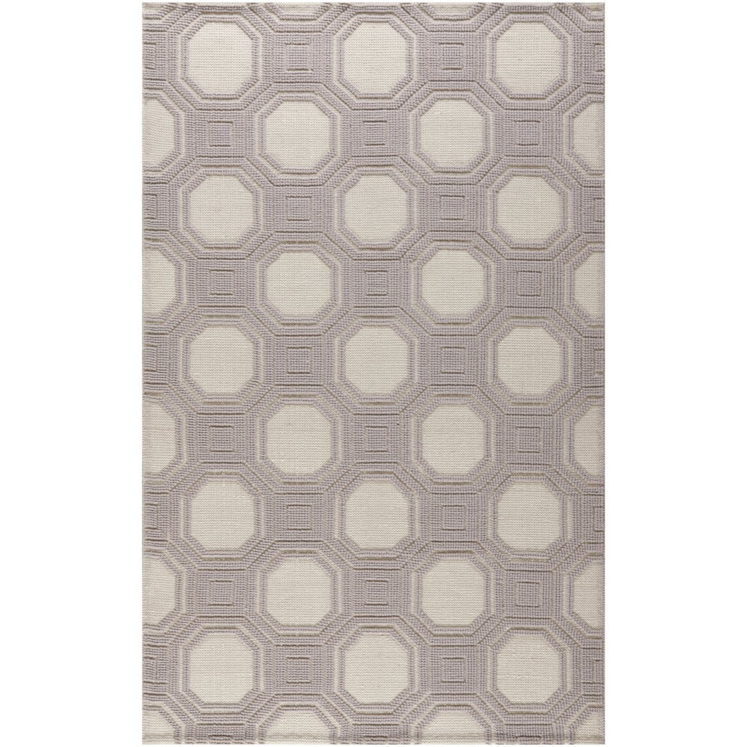 SAFAVIEH Martha Stewart MSR2554A Ivory / Purple Rug Image 4