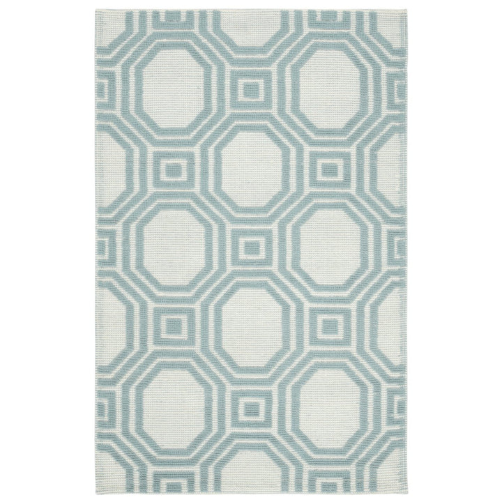 SAFAVIEH Martha Stewart MSR2554B Ivory / Light Blue Rug Image 2