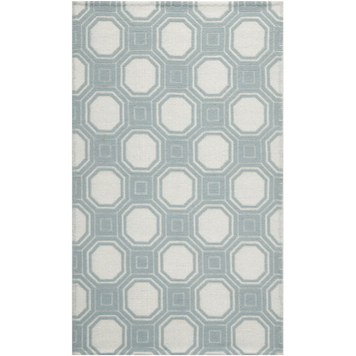 SAFAVIEH Martha Stewart MSR2554B Ivory / Light Blue Rug Image 1