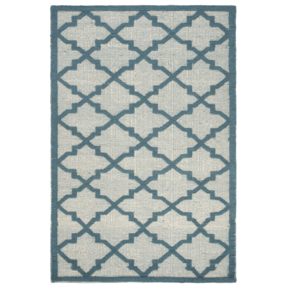 SAFAVIEH Martha Stewart MSR2552B Ivory / Light Blue Rug Image 2