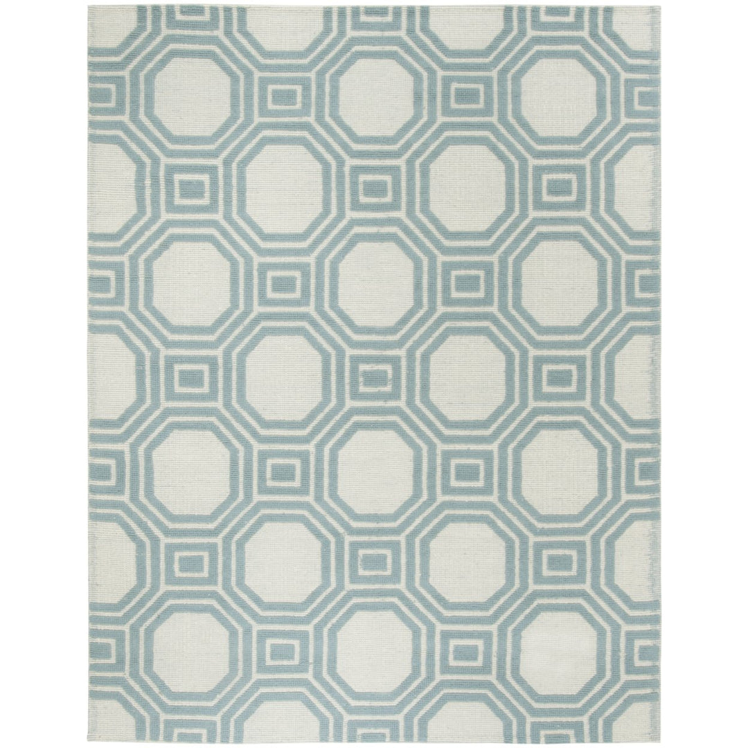 SAFAVIEH Martha Stewart MSR2554B Ivory / Light Blue Rug Image 1