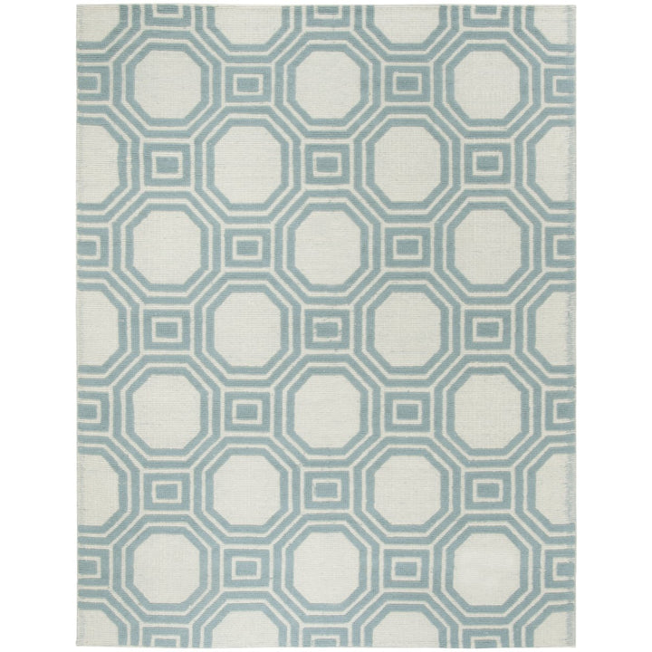 SAFAVIEH Martha Stewart MSR2554B Ivory / Light Blue Rug Image 1