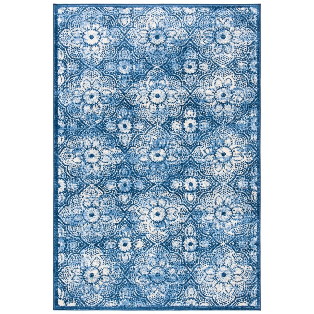 SAFAVIEH Martha Stewart MSR2862N Navy / Creme Rug Image 4