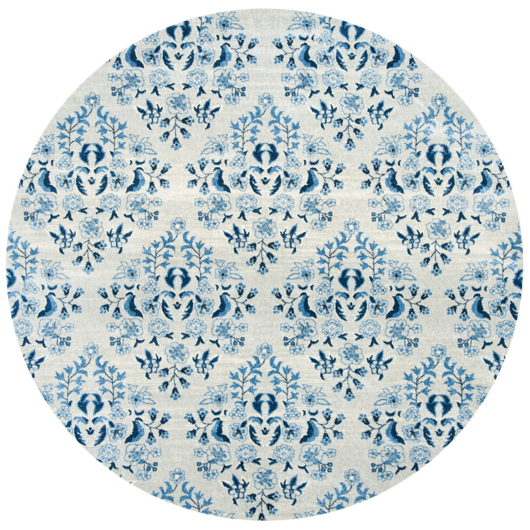 SAFAVIEH Martha Stewart MSR2856D Cream / Blue Rug Image 5