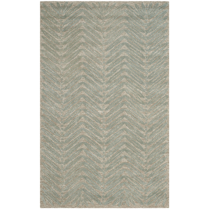 SAFAVIEH Martha Stewart MSR3612C Handmade Blue Fir Rug Image 5