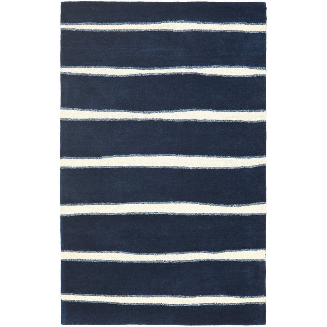 SAFAVIEH Martha Stewart MSR3617C Wrought Iron / Navy Rug Image 6