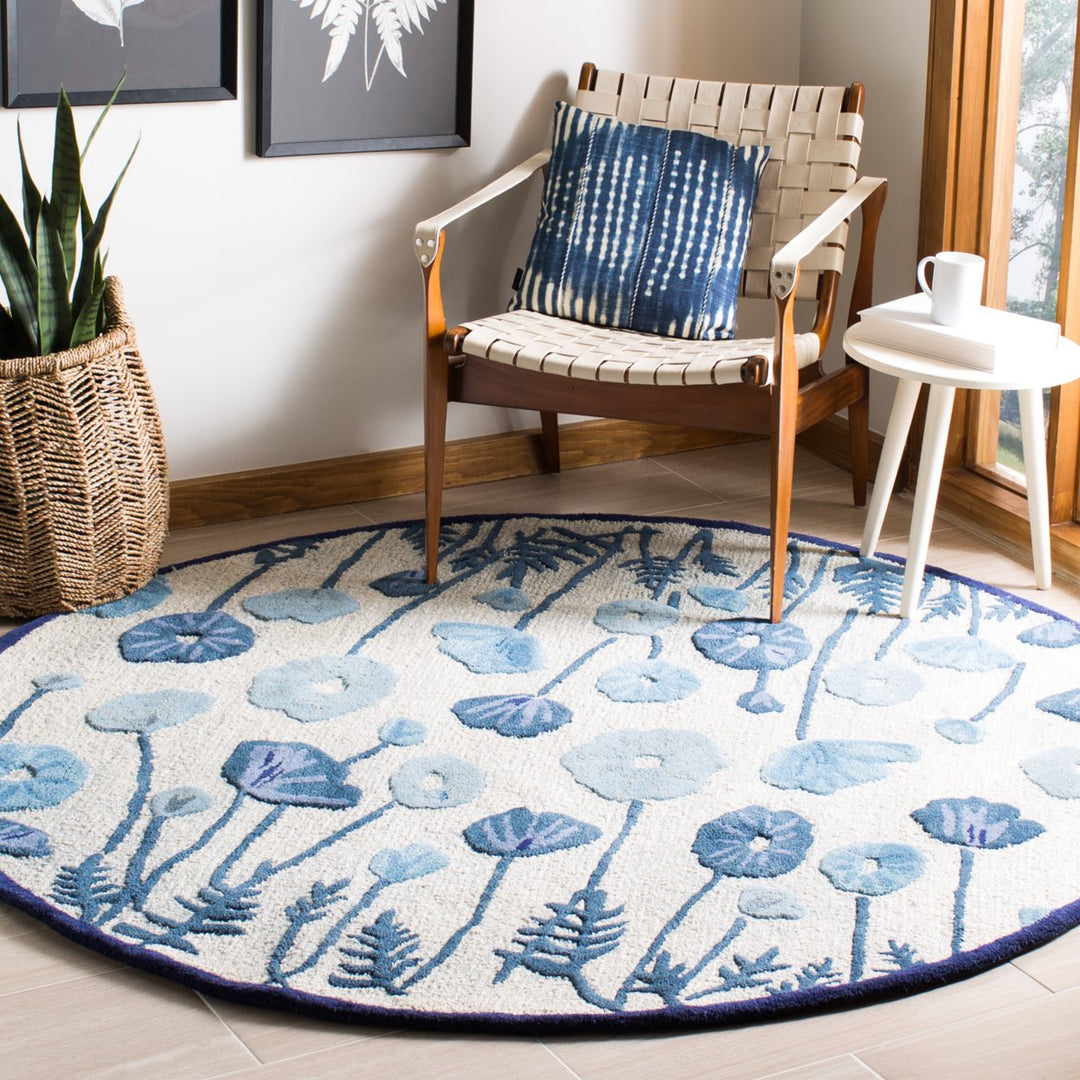 SAFAVIEH Martha Stewart MSR3627A Azurite Blue Rug Image 2