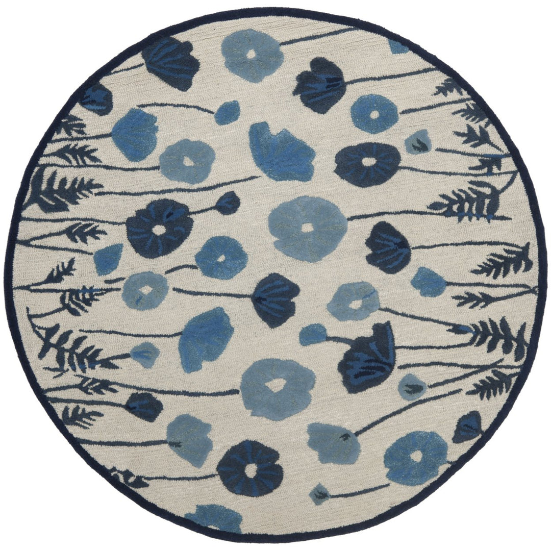 SAFAVIEH Martha Stewart MSR3627A Azurite Blue Rug Image 3