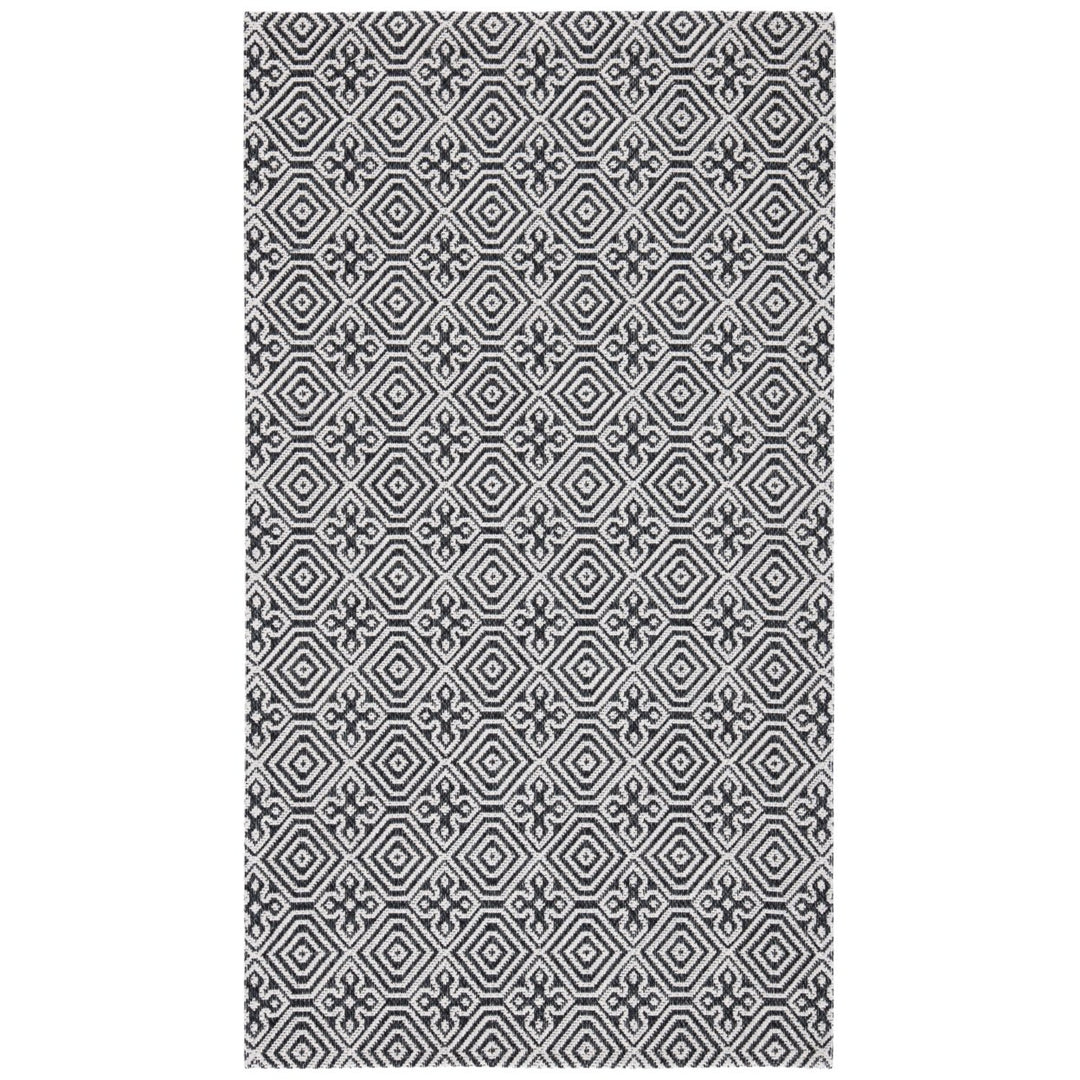 SAFAVIEH Martha Stewart MSR402H Charcoal / Grey Rug Image 1